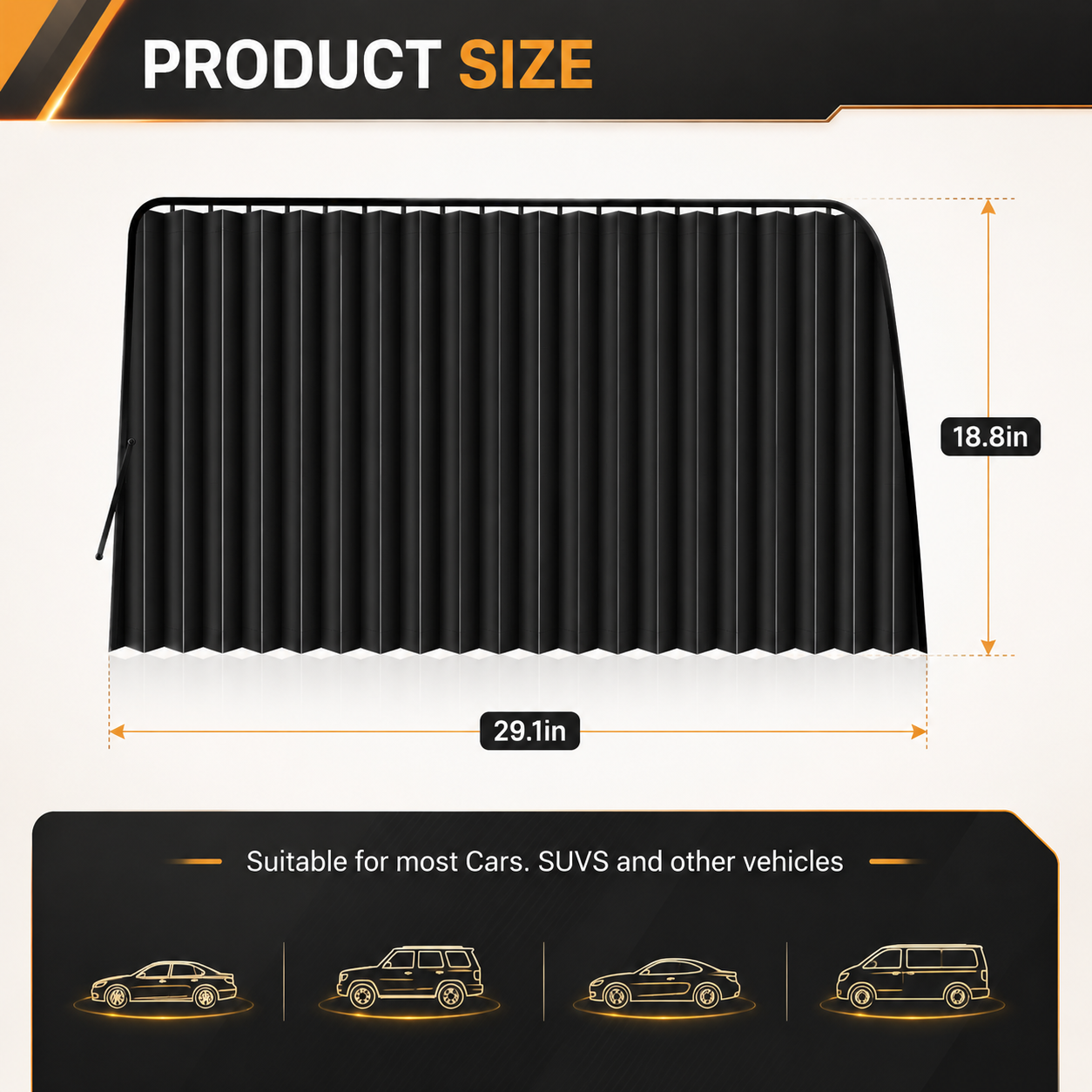 🚗4 Pcs Magnetic Car Side Window Sun Shades