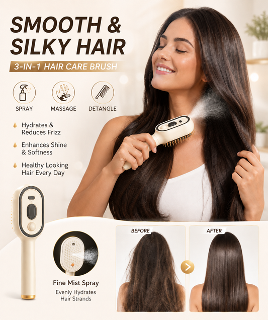 🔥LAST DAY 49% OFF-Electric Spray Air Cushion Massage Comb