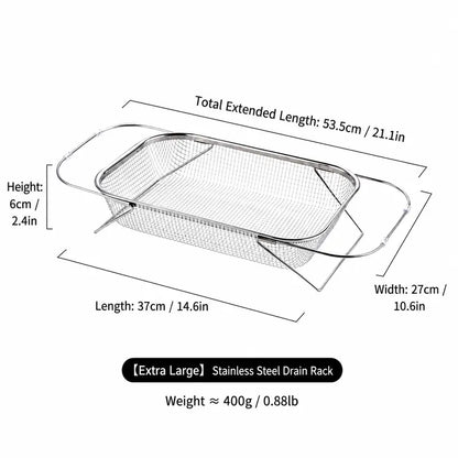 💦 Expandable Over-the-Sink Strainer Basket