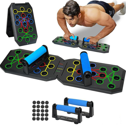 🔥Enhanced Push-up Board Fitness Kit with 30 Holes