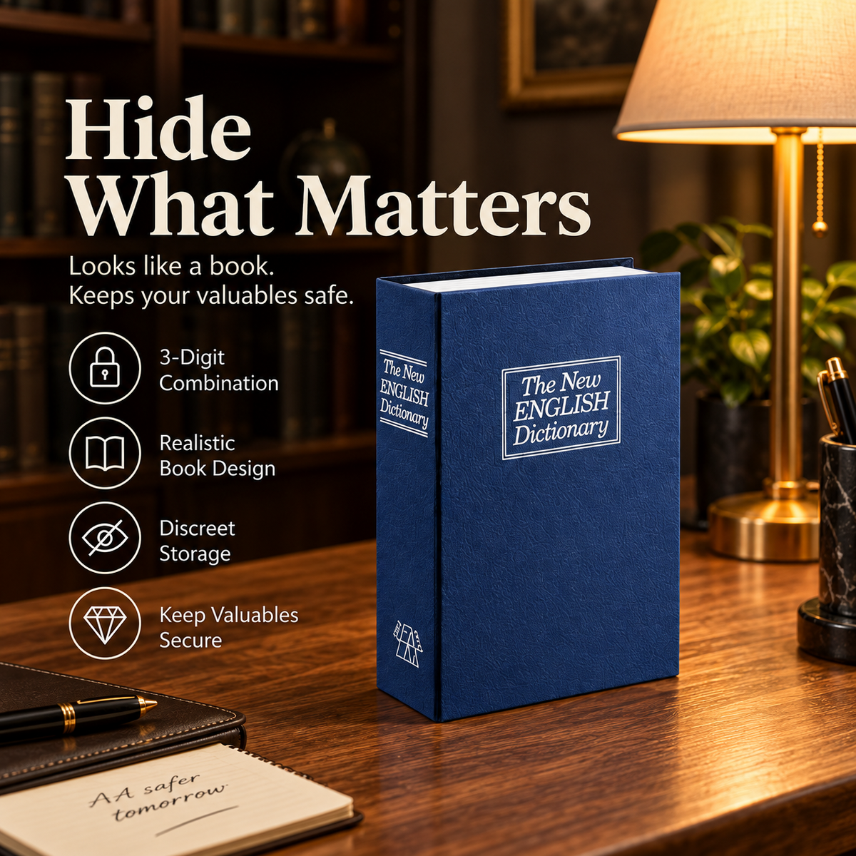 ⏳Time-Limited Special⏰Secret Book Safe Box – Hidden Security Storage, Discreet Design ✨
