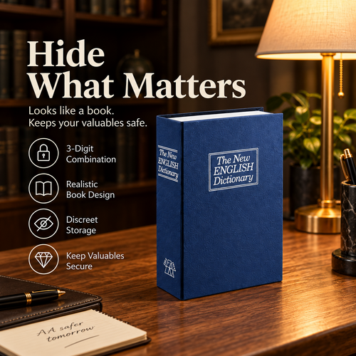 ⏳Time-Limited Special⏰Secret Book Safe Box – Hidden Security Storage, Discreet Design ✨