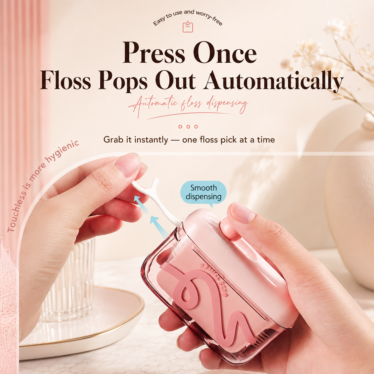 🔥 Buy 2 Get 1 FREE! 🦷 Automatic Pop-Up Dental Floss Box – Cleaner, Faster & More Hygienic Oral Care ✨