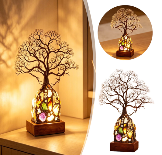 ✨ Bring Positive Energy & Peace Into Your Home With This Stunning Crystal Tree Lamp