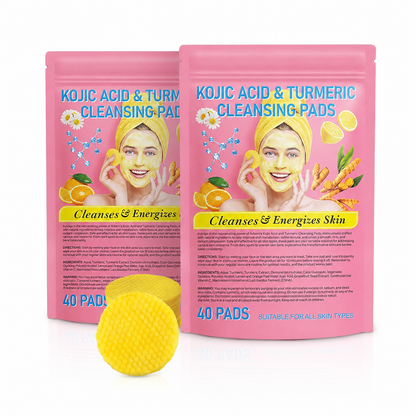 💖Visible brightening✨Turmeric & Kojic Acid Cleansing Pads-40pcs