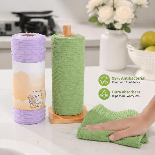 Multipurpose Reusable Tear-Off Cleaning Cloth Roll