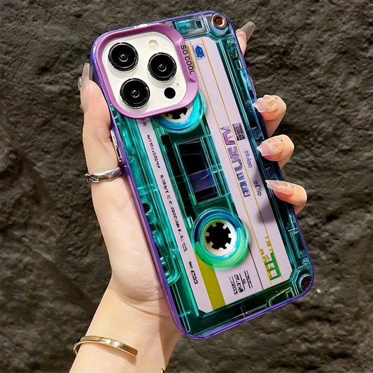 🔥Limited Time 50% Off✨Unique blue-green transparent tape phone case