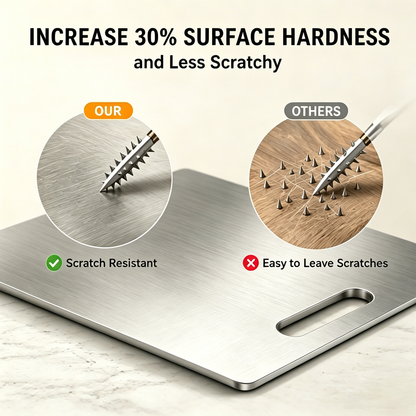 🔥🥩 SteelGuard™ Stainless Steel Chopping Board  ✨
