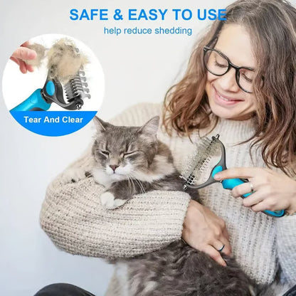 🔥Professional Double-Sided Pet Grooming Rake