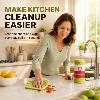 Multipurpose Reusable Tear-Off Cleaning Cloth Roll
