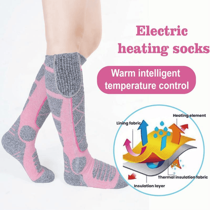 🥳2026 HOT SALE🥳💞50K+ SOLD! 🔥🧦 50% OFF! Rechargeable Heated Socks – carbon fiber fast heating, 6000mAh battery up to 9 hours. Perfect for skiing, hiking & winter warmth! 🛡️✅