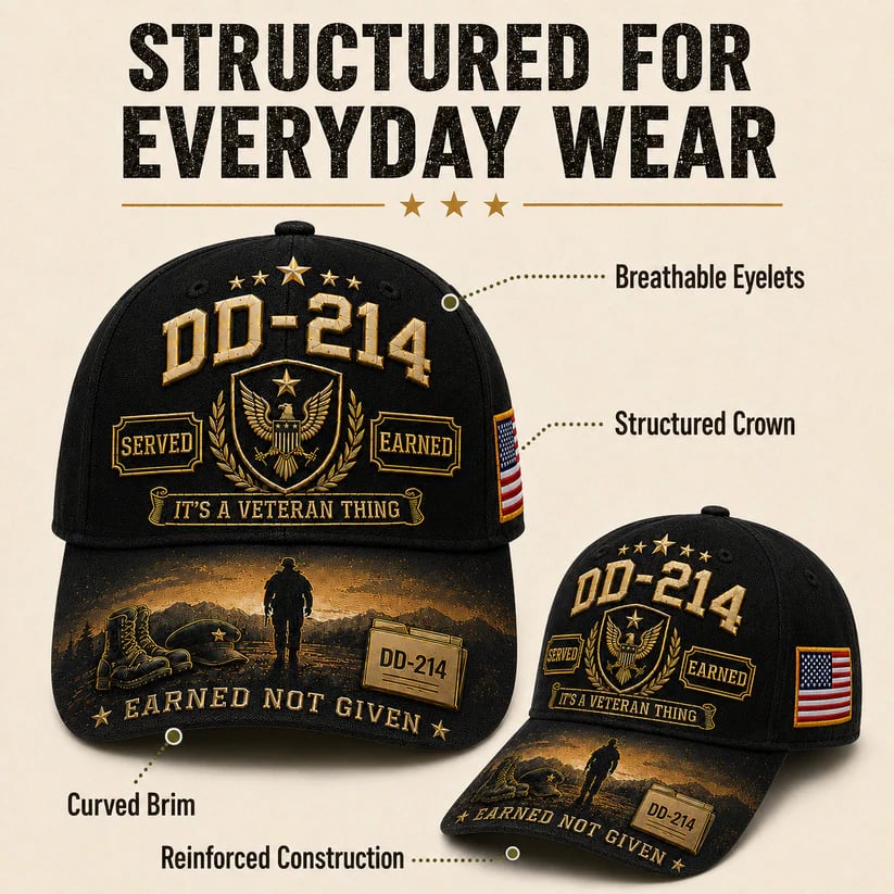 🔥LAST DAY 50% OFF - 🇺🇸 DD-214 Served Earned Commemorative Cap🧢✨(Breathable & Lightweight Comfort & Unisex Fit)