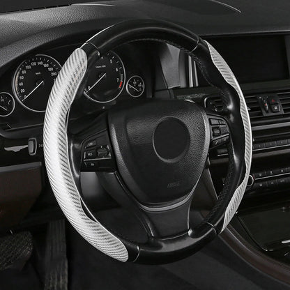 🎉Non-Slip Half Cover Car Steering Wheel Protector | Easy Clip On Installation