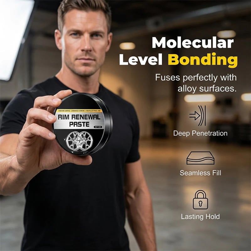 💞50K+ SOLD!✨✨ All-in-One Wheel Restoration Paste – Scratch Removal, Molecular Bonding, Safe for All Alloys 💎