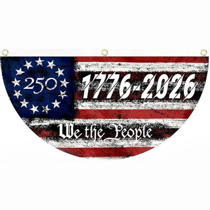🔥49% OFF Today Only - America 250th Birthday Semicircular Flag Banner