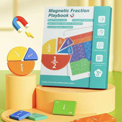 Kids Magnetic Fraction Board Book – Interactive Math Learning Toy For Early Learners