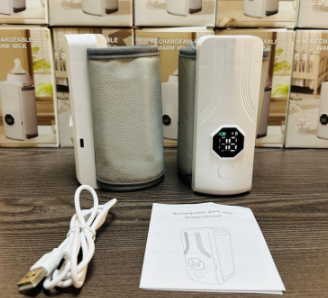 🍼✨ Wireless Rechargeable Baby Bottle Warmer | Portable Outdoor Heated Sleeve