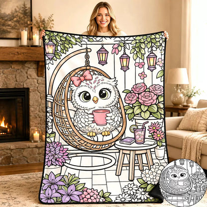 Coloring Blanket🖍️ Color It. Wash It. Repeat It! 🔄✨