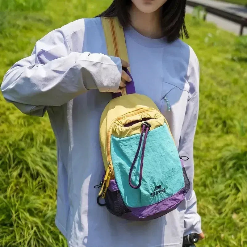 🎒 Mini Color Block Backpack — Small Pack, Big Adventures!