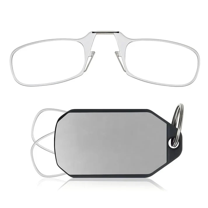 🔥Slim Folding Keychain Reading Glasses - Clips Anywhere, Reads Anytime🔑