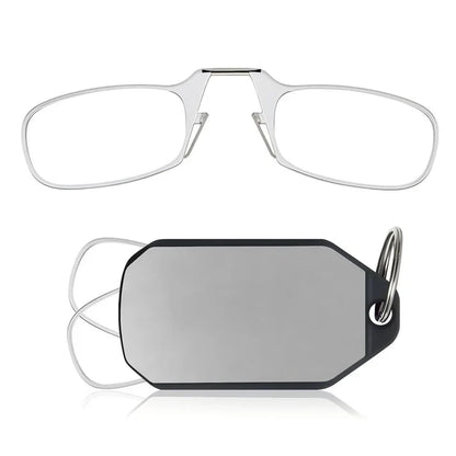 🔥Slim Folding Keychain Reading Glasses - Clips Anywhere, Reads Anytime🔑