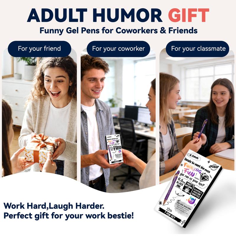 🔥Limited Time 50% Off✨7 Pcs Funny Adult Gel Pen Set