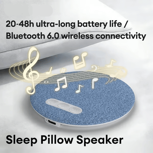 🔥49% OFF🔥 - S1 Ultra-Thin Bluetooth Pillow Speaker with Bluetooth 6.0 - Bone Conduction Technology