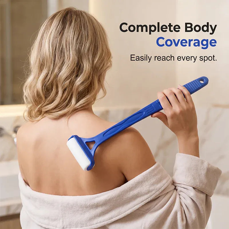 🥳2026 HOT SALE🥳💞50K+ SOLD!🧴✨Long Reach Back Applicator Roller – Smooth glide, curved ergonomic handle. Apply lotion & sunscreen to every spot – no twisting, no stretching! 🌀💪