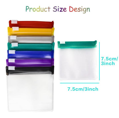 🔥7Pcs Clear Zipper Pill Storage Bag