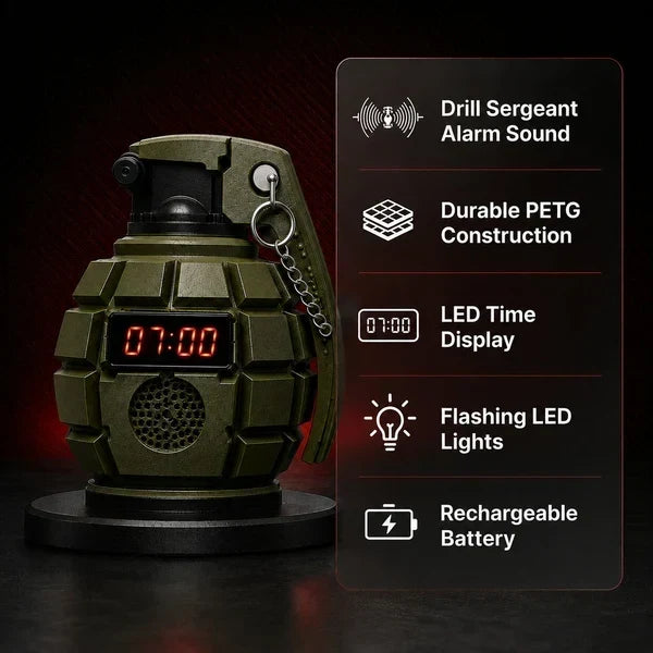 Grenade Alarm Clock