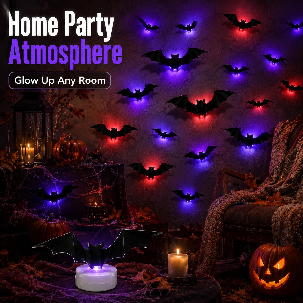 🦇 Halloween Sale: 3D LED Flying Bat Wall Decor – Create a Spooky Atmosphere in Minutes