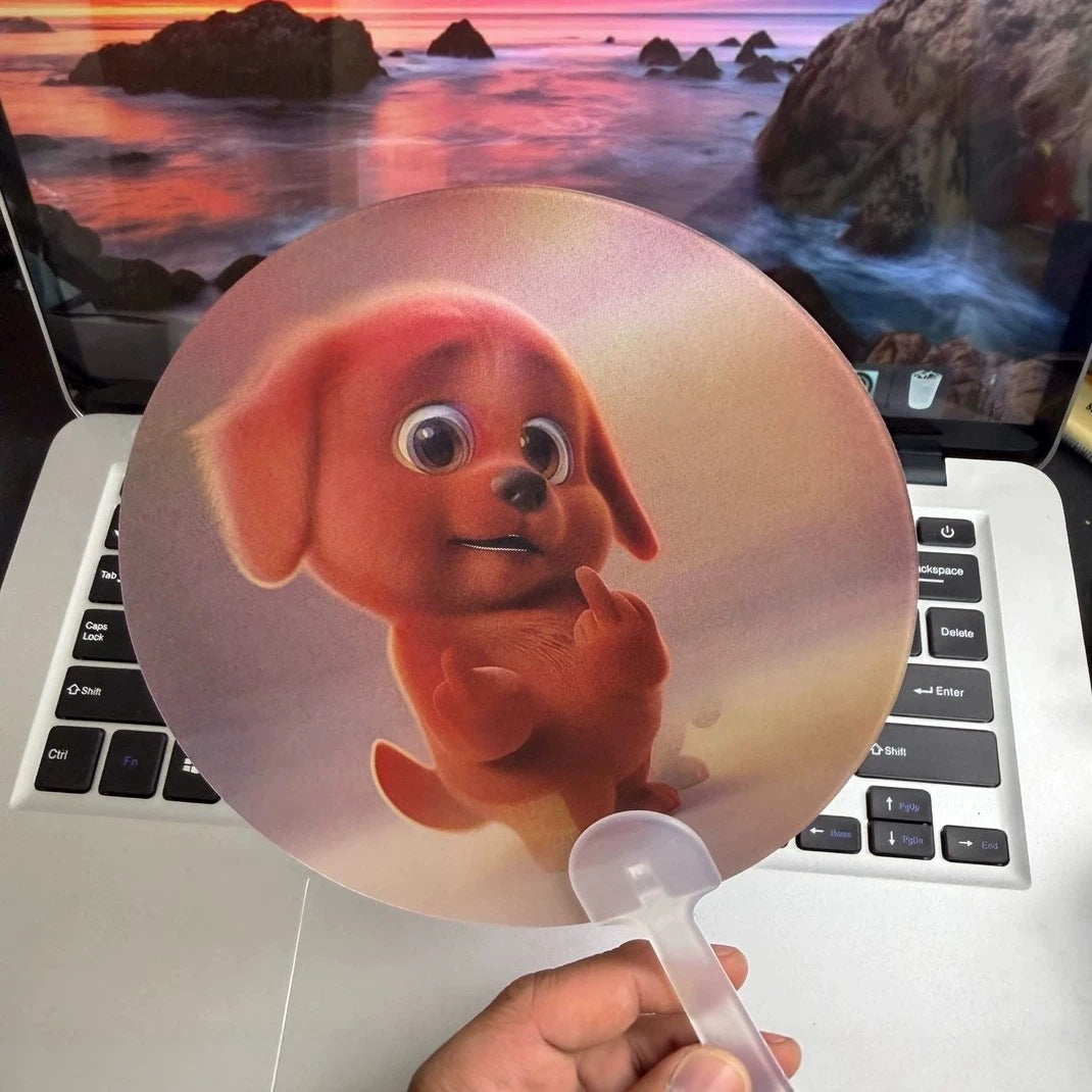 ✨ Stay Cool with the Cutest Puppy Hand Fan! 🐶🌬️