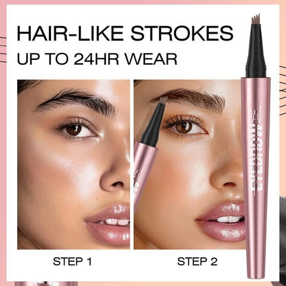 🖌️ Waterproof Micro-Fork Brow Pencil – Natural Hair-Like Brows