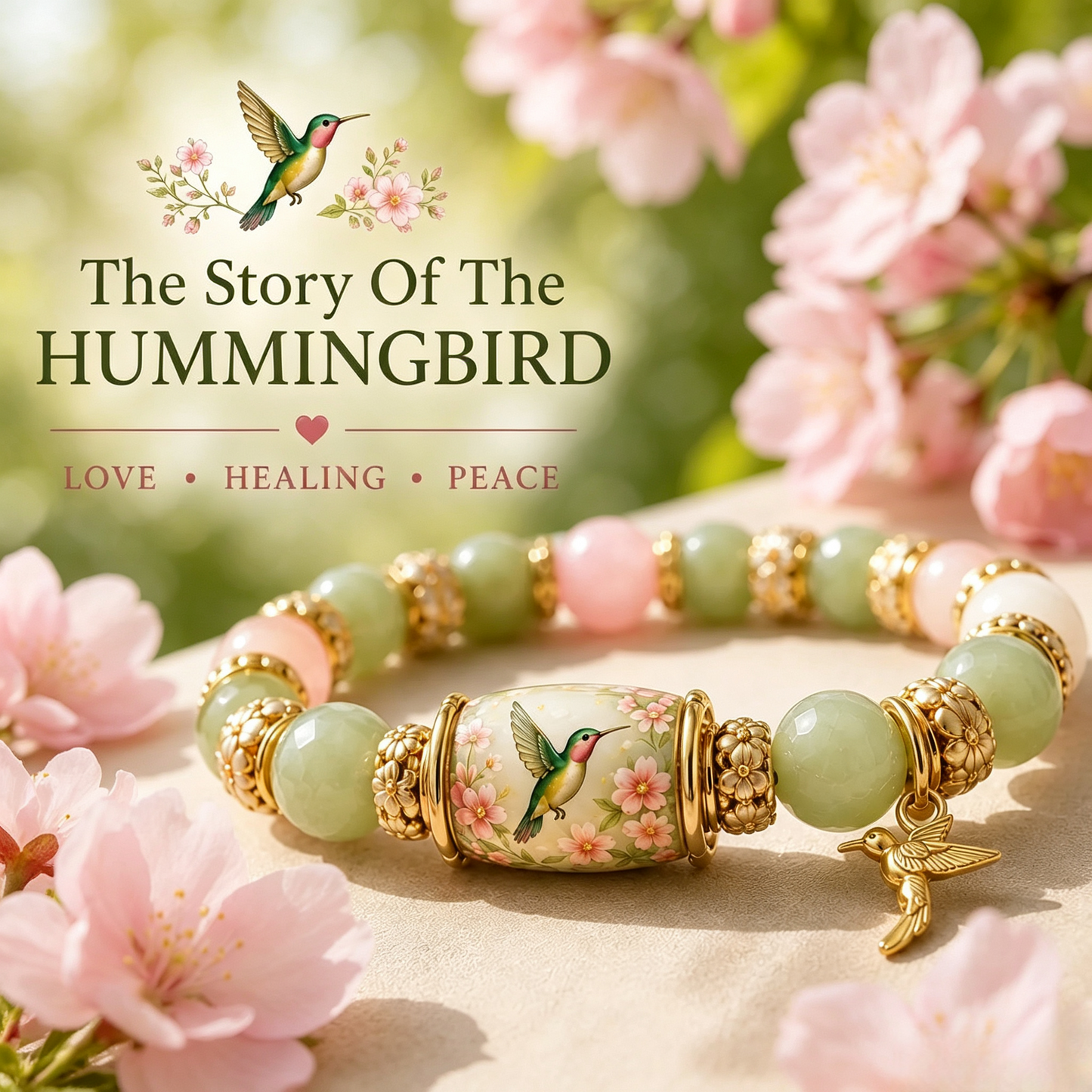 🌿 Love, Peace & Spring Blessings 💖 | 2026 Limited Edition Bracelet - With Gift Box