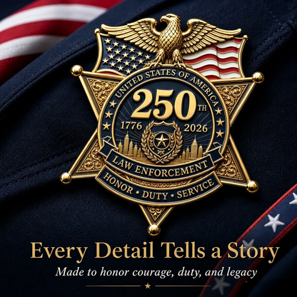 ⚡️Flash Sale 49% OFF - America 250 Law Enforcement Brooch