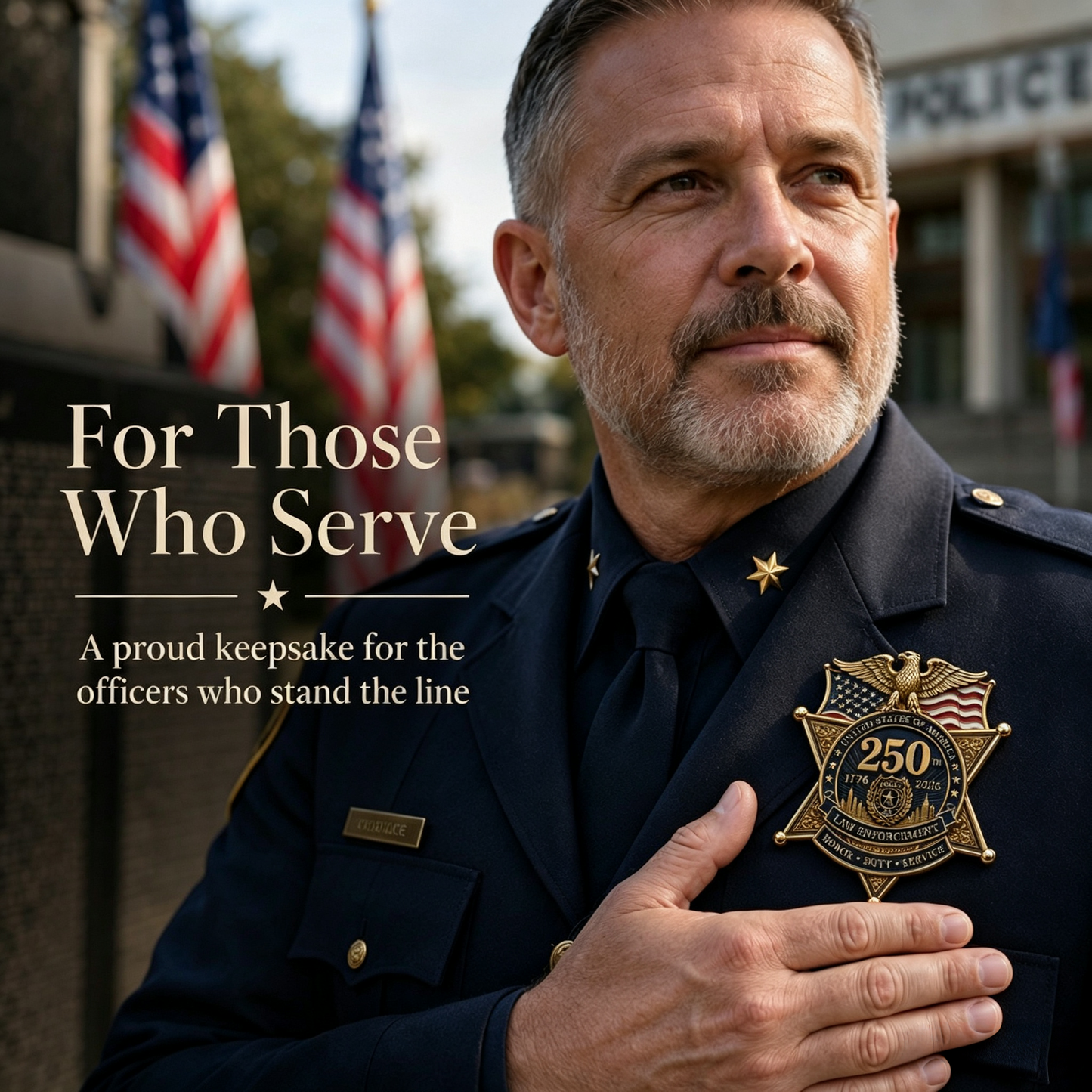 ⚡️Flash Sale 49% OFF - America 250 Law Enforcement Brooch