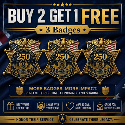 ⚡️Flash Sale 49% OFF - America 250 Law Enforcement Brooch
