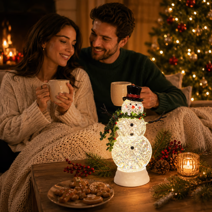 ⛄ LED Snowman Water Lantern – Cozy Christmas Glow Decoration ✨
