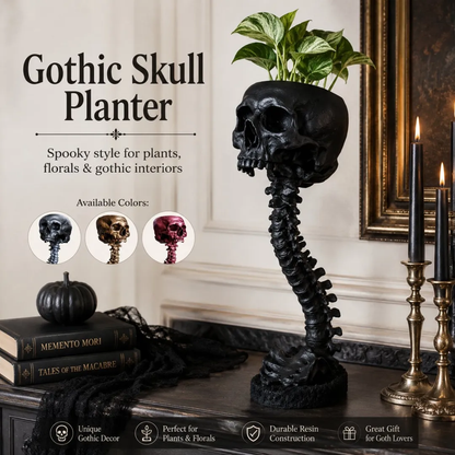 💥 Flash Sale 50% OFF 💀 Skull Planter 🪴 Bold Decor for Plant Lovers