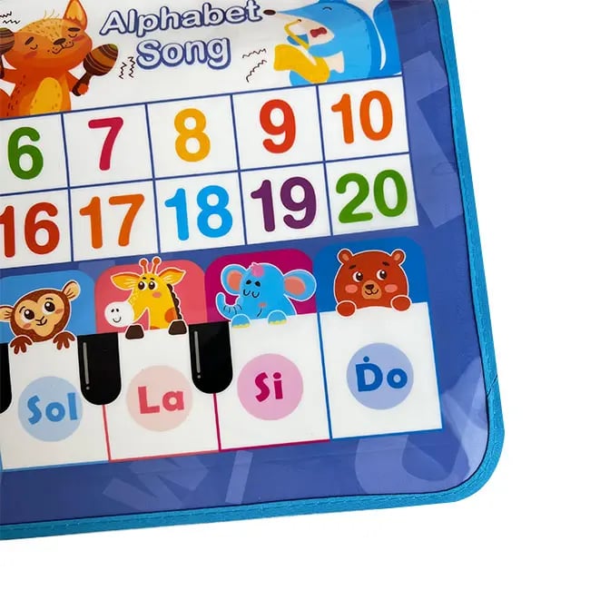 🚀New Talking Wall Chart for Kids – English & Spanish Learning Poster with Songs, ABCs, Numbers, Animal words & Piano