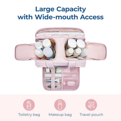 🔥ONLY $19.98🔥4-in-1 Puffy Multi-Functional Toiletry Bag for Women – Large Capacity Travel Organizer