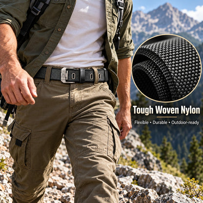 ✨Textured Nylon Strap Utility Belt  Ideal for Hiking, Camping & Daily Streetwear Outfits