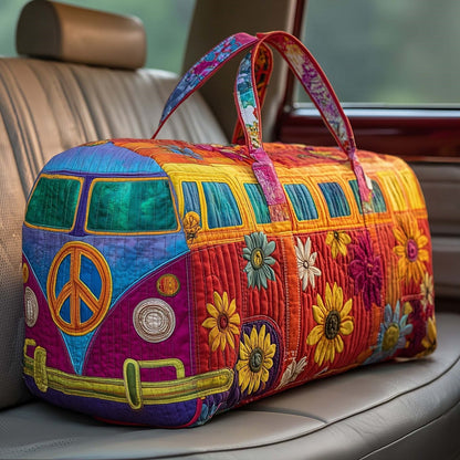 🔥Last Day 49% OFF -🚌👜Hippie Van Quilted Duffle Bag