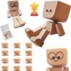 (🔥LAST DAY SALE- 49% OFF) Shaking Feet Wooden Doll - Sways with 12 Pcs Magnetic Expressions