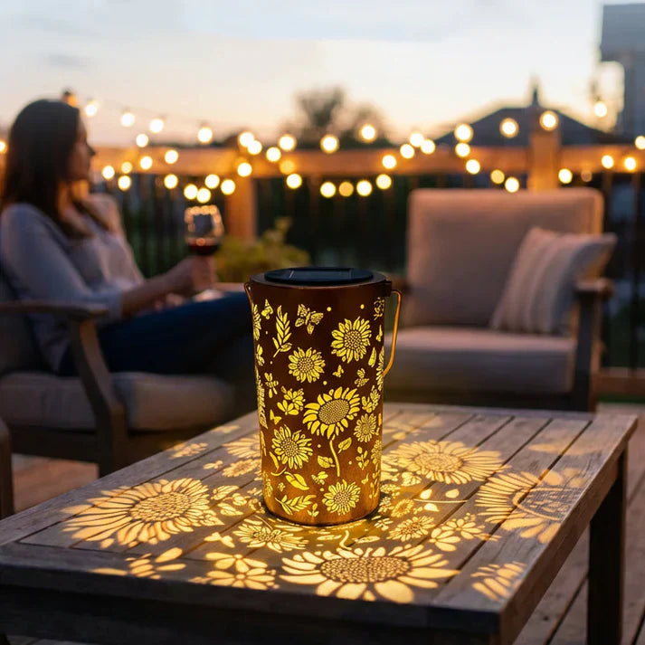 🔥HOT SALE 49% OFF-🌞Colorful Sunflower Glow Solar Garden Lantern