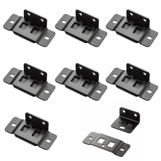 8-Pack Heavy-Duty Stainless Steel Corner Brackets – Quick Fitting L Shape Furniture Joint Braces with Screws