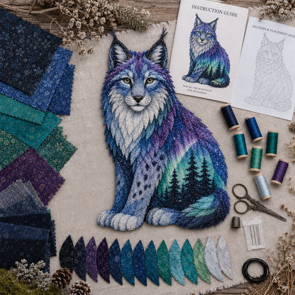 ⏳ Last Day 49% OFF – 🌌 Beginner-Friendly Northern Lights Wildlife DIY Patchwork Kit | Complete Kit with All Tools & Step-by-Step Guide Included 💕