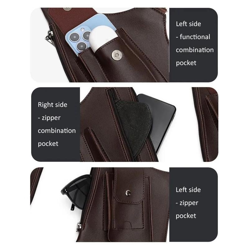 🔥2026 Hot Sale 49% OFF!🔥-Premium Leather Adjustable Underarm Shoulder Bag for Men & Women