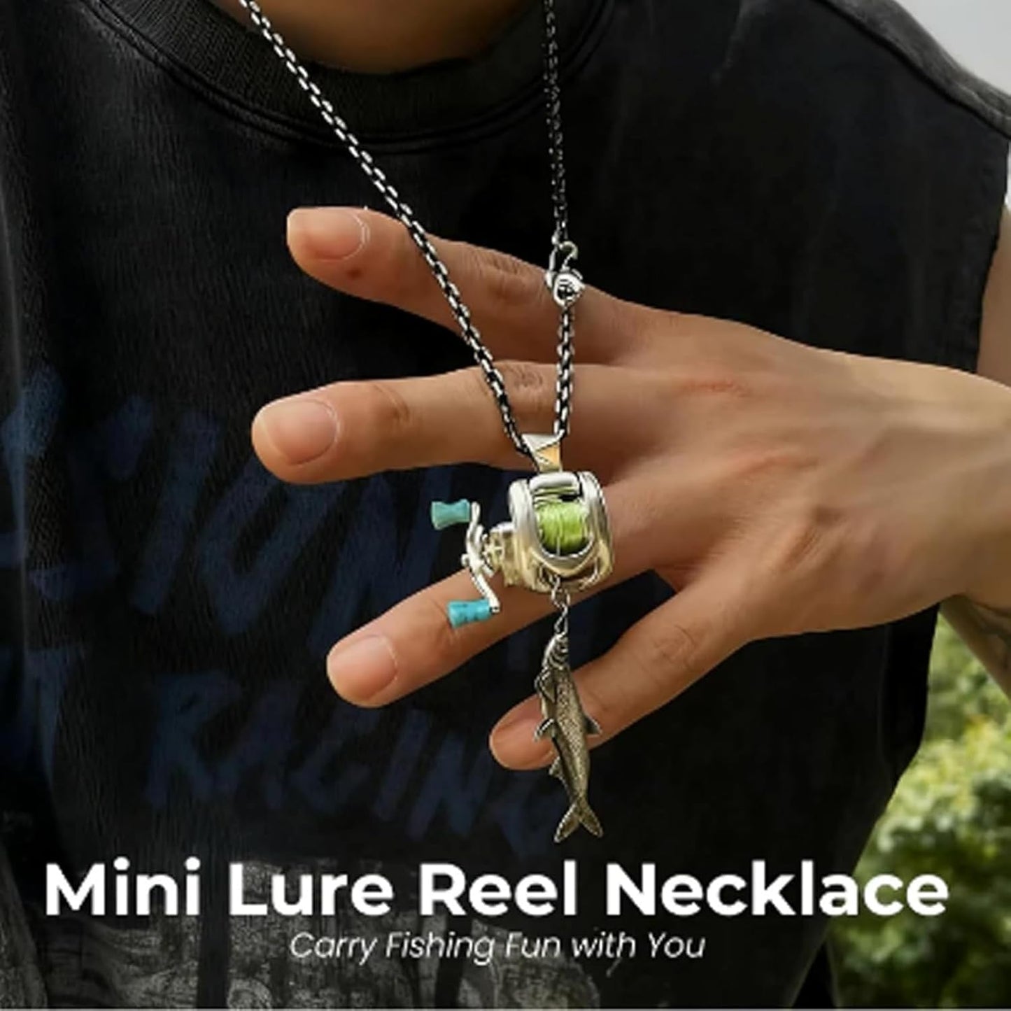 Reel in Style: Miniature Fishing Reel Jewelry Set | A Unique Gift for Anglers