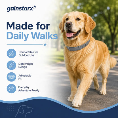 Gainstarx Adjustable Fresh Scent Dog Collar – Comfortable Lightweight Pet Collar for Large Dogs (Over 18 lbs)